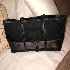 Black Accent Coach Purse